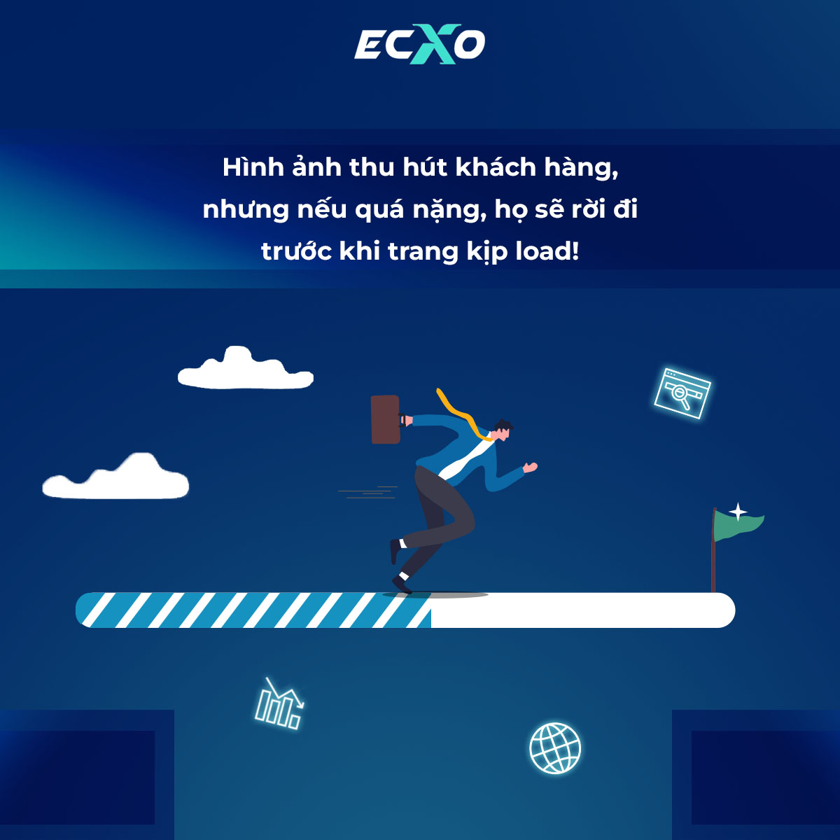 Hình ảnh quá nặng sẽ khiến khách hàng rời đi trước khi kịp load