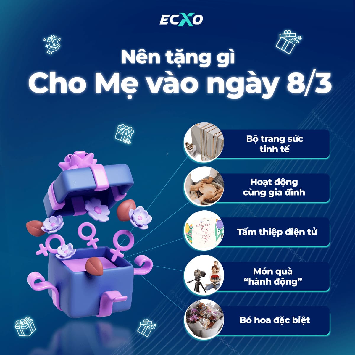 Nên tặng quà gì cho mẹ vào ngày 8/3