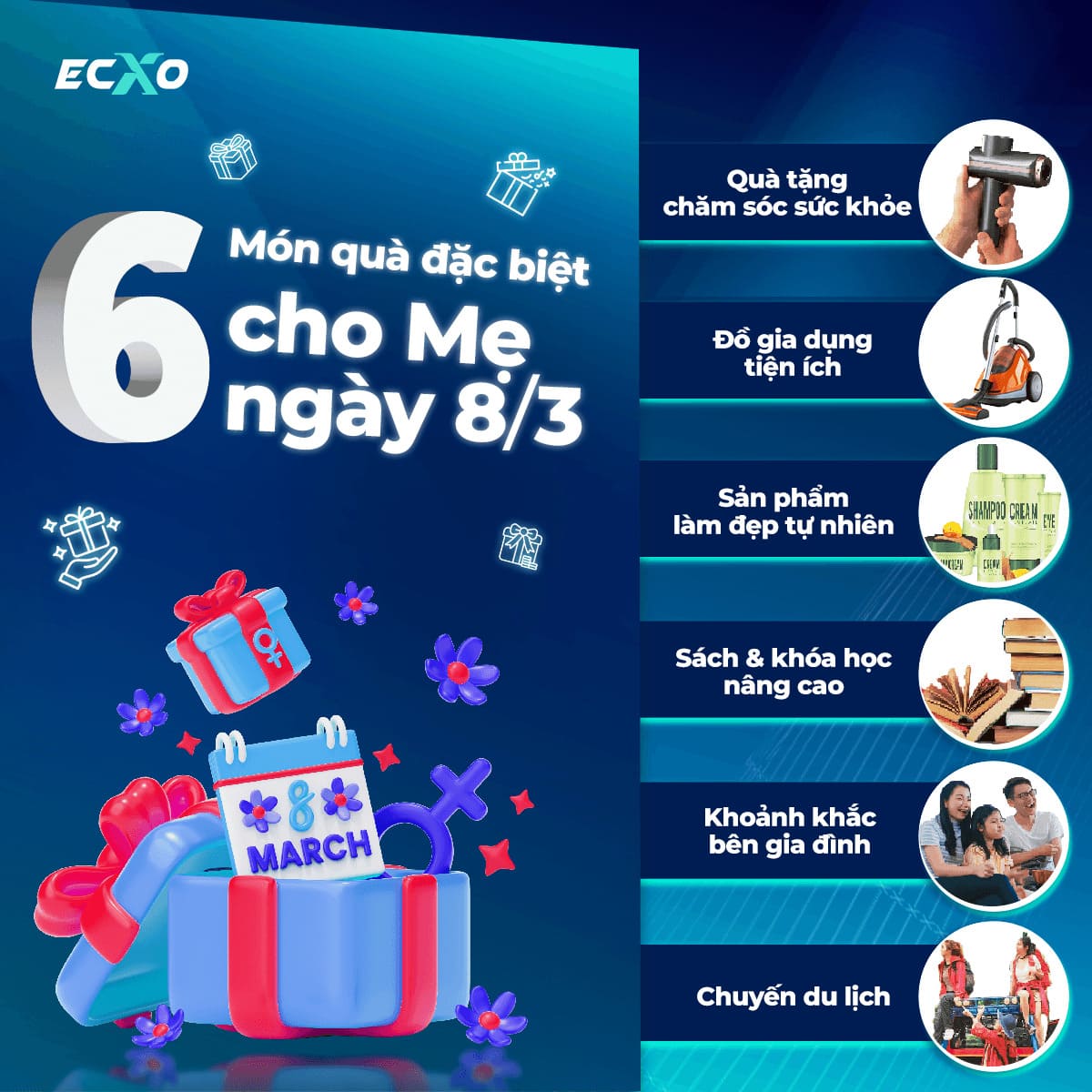 Những món quà tặng mẹ 8/3 đặc biệt