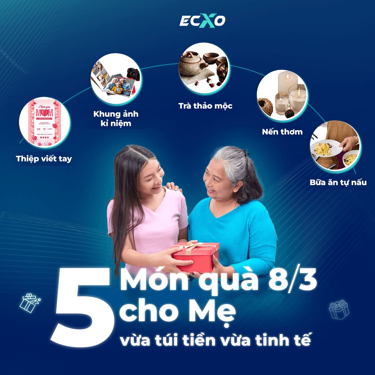 Quà 8/3 cho mẹ đơn giản nhưng vô cùng tinh tế