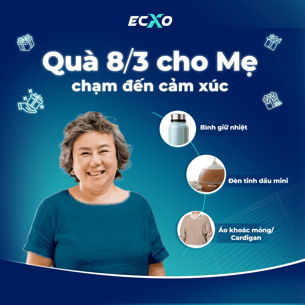 Quà 8/3 cho mẹ giá rẻ nhưng ý nghĩa chạm đến cảm xúc