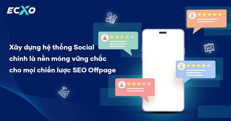 ECXO luôn tích hợp việc xây dựng bộ Social vài chục kênh vào kế hoạch SEO bền vững