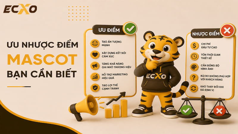 Ưu và nhược điểm của Mascot mà doanh nghiệp cần nắm - ECXO