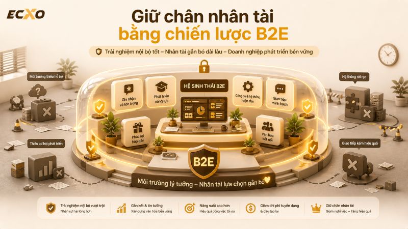 Vai trò B2E là gì trong việc giữ chân nhân tài trong kỷ nguyên mới - ECXO