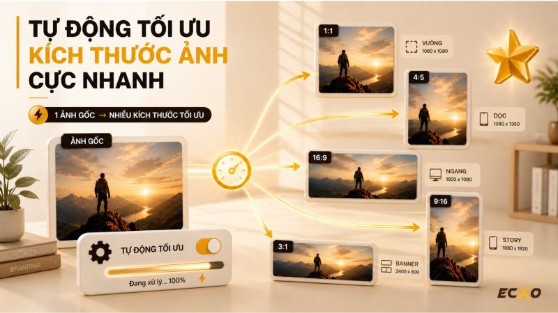 Cách tự động tối ưu kích thước ảnh khi đăng lên mạng xã hội